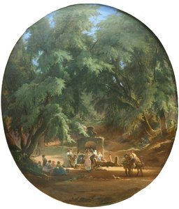 At the Forest Well by Alfred von Schüssler
